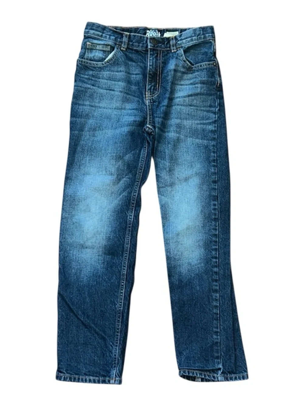 OshKosh Bgosh Jeans 10R Denim Kids Adjustable Waist Straight  25X23